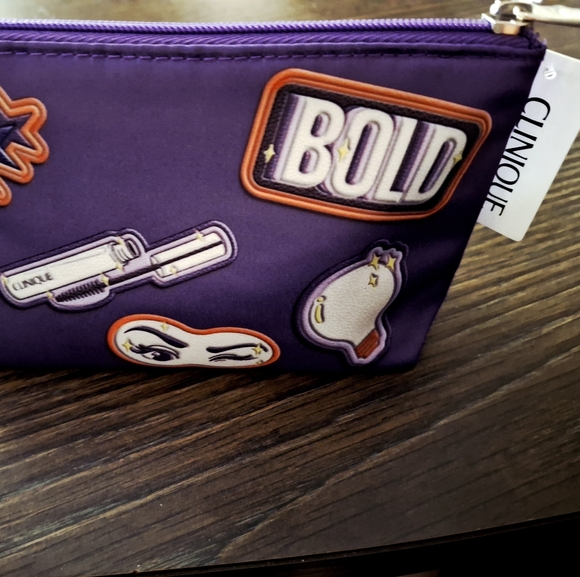 Clinique Purple Cosmetic Bag - Picture 1 of 2